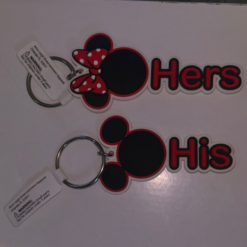 Disney Jerry Leigh Key Shaped Keychains
